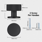 Fapual 6 Pack Matte Black Cabinet Knobs For Kitchen Cabinets   Dresser Drawer   