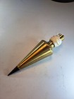 Vintage Starrett Exact Brass Plumb Bob 8 Oz  Pbb-8
