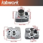 Cylinder Head Piston Gasket Top End Kit Replacement For Honda