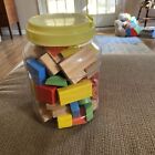 Spark Create Imagine  Wooden Blocks  Natural And Color Blocks  70 Pieces