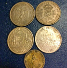 World Silver Coin Lot Of 5  Coins