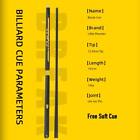 Little Monster 58  Black Evil Carbon Break Jump Billiard Pool Cue Stick 12 9mm