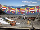 Usa Seller--fair Trade Cotton Prayer Flags With Tibetan   Buddhist Flags 9 X 12 