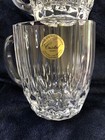 Vintage Genuine Cristal France Cut Glass Mug Cup Set France 4 New No Box