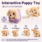 17 Pcs Robot Dog Toys For Girls 3 4 5 6 Year Old  Mini Interactive Realistic    