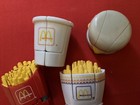 Vintage Mcdonald   s Changeables Food Transformer Happy Meal Toy  Lot Of 4