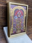 Vintage Hindu Lenticular Holographic Framed Art 6x4 Lord Venkateswara