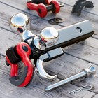Tri Ball Trailer Hitch 2 Inch Receiver Rotatable Tow Ball Mount Truck Rv Towing