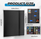 360 Card Pocket Binder With Elastic 9 Pocket Trading Cards Album Folder  Black