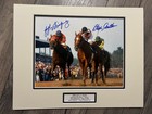 Affirmed   Alydar 1978 Kentucky Derby Double Signed Photo Cauthen   Velasquez