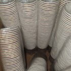 100 To 1000 Disposable Paper Hot Coffee Cups With Flat White Lids 10oz