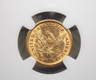 1907  2 5 Gold Liberty Head Quarter Eagle Ngc Ms62  057 Unc Uncirculated Ecc c