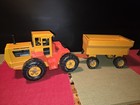 Htf Vintage 1974 Tonka Farm Master  2725 Tractor And Trailer W Play Wear