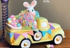 Easter Bunny With Eggs Insert Lid Clay Magic    Ceramic Bisque Ready To Paint