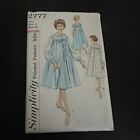 Vintage 1950s Simplicity 2777 Peignor Nightgown   Robe Sewing Pattern 14 Uncut