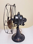 Antique Ge Whiz Electric Oscillating Brass 4 Blade Fan Cat 257599   needs Work  