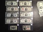 18 Small Size Notes North African Silver Cert  Us Notes Frnotes Fractional Nice 