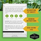 Sugar Baby Watermelon Seeds - Grow Little Round Icebox Watermelons At Home - Non