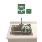 Haws 7610 Plumbed Eyewash  Counter  Plumbed  17 In H   8 1 6 In W