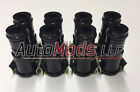 Set Of 8 1  Fuel Injector Top Hat Extender Black 11mm 11 Honda Dsm Import 