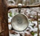Sterling Silver Confederate Local Virginia  va23  Button Civil War Relic Pendant