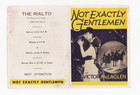 Not Exactly Gentlemen Original Herald From The  Movie  1931