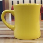 Rare Dutch Brothers Coffee  love The Grind  Yellow Ceramic Coffee tea Cup  Mug