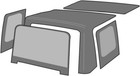 Convertible Soft Top Roof Fits 1997-2006 Jeep Wrangler Tj - No Upper Door Skins