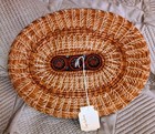 Two Pine Needle Native America Baskets With Tags Faye Cochran   Bunty Gonzales 