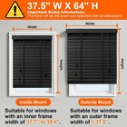 2  Wood Blinds Indoor Windows Solid Wooden Blackout Shades Yuuniqex