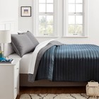 King Satin Quilt Dark Gray - Room Essentials  Midweight Sateen Coverlet  Machine
