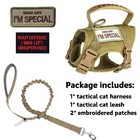 Tactical Cat Harness And Leash Set     Escape Proof  Adjustable For Walking