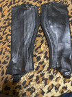 New Medium  12   Royal Highness Deluxe Full Grain Leather Childs Half Chaps