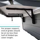 Puri Tech Glide Spa Cover Lift Side Mount Durable Polycarbonate Material Black