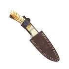 Theboneedge 7 5  Full Tang Horn Handle Hand Made Hunting Knife With Sheath