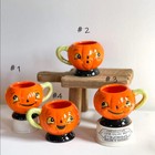 New  Johanna Parker Halloween Jack O Lantern Pumpkin Ceramic Tea Cup   4