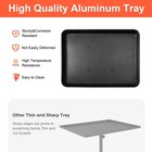 Lwadaln Salon Tray Cart Salon Rolling Tray  Tattoo Tray Wheels Adjustable