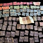 Vintage Us   Canada Postage Stamp Lot 69 Used 1930s-1960s Queen Elizabeth