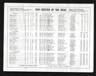 1941 Cincinnati Reds Roster  World Champions  Spring Training Schedule  - Ex