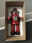 Moonrobot Robby The Robot Ribbon Robot Reproduction Tin Toy Wind-up      m 