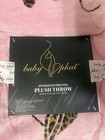 Baby Phat Oversized Plush Throw Blanket Pink Leopard Cat Animal Print 60x70
