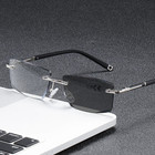 Progressive Multifocal Reading Glasses Photochromic Anti Blue Light Frameless Me