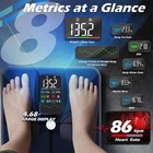 Rechargeable Large Display Weight Scale Body Scale Bathroom Scale Heart Rate App