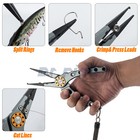 Dr fish Fishing Split Ring Pliers Aluminum Hook Remover Braid Cutters Multitool