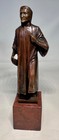 Ernst Beck Dante Alighieri Austrian Small Bronze Marble Sculpture Stauette
