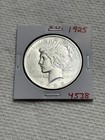 Original 1925-p Peace Silver Dollar  1 Au About Uncirculated Us Coin-numismatic