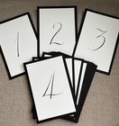Set Of 20 Hand Lettered Table Numbers For Wedding Reception Formal Event