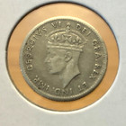 Mogi9 Newfoundland  1941c Sterling Silver 5 Cents Vf