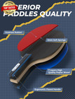 Ping Pong Paddles Set Table Tennis Rackets With Balls  Storage Case For Indoor O