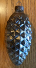 2 Vintage Glass Pine Cone 3 1 2  One 3  Christmas Ornaments   5 1 2  Teardrop